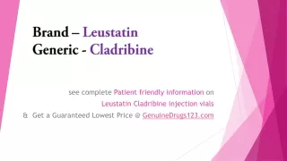 brand leustatin generic cladribine