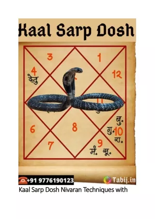 Kaal Sarp Dosh Nivaran Techniques with instant Remedies