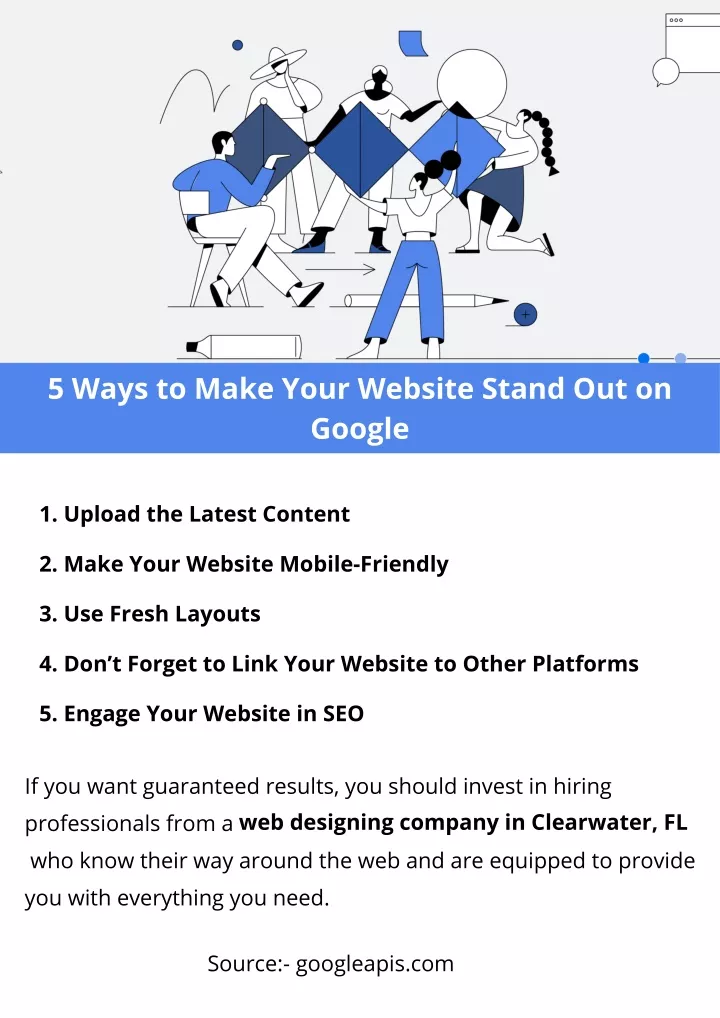 5 ways to make your website stand out on google