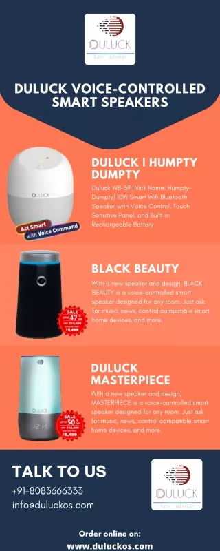 Duluck voice-controlled smart speaker