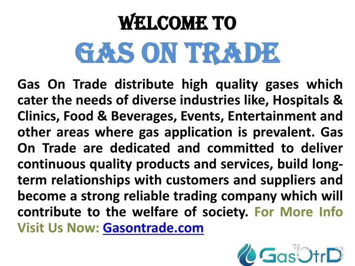 welcome to gas on trade