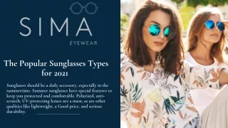 The Popular Sunglasses types for 2021