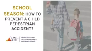 School Season: How To Prevent A Child Pedestrian Accident?