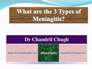 What are the 3 Types of Meningitis?