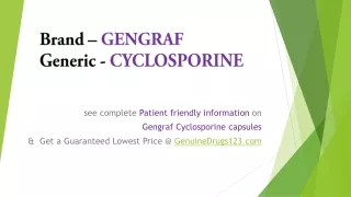 brand gengraf generic cyclosporine