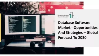 database software market opportunities