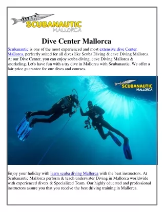 dive center mallorca scubanautic