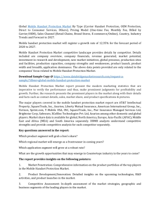 global mobile handset protection market by type