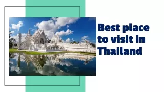 Best Place To Visit In Thailand
