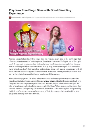 play new free bingo sites with good gambling