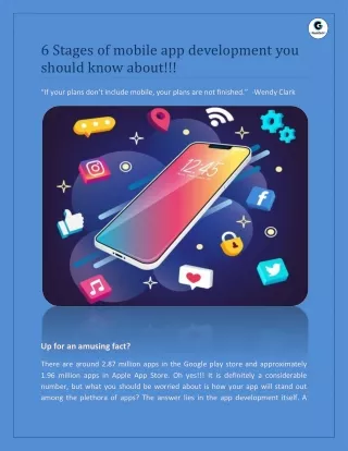 6 stages of mobile app development you should