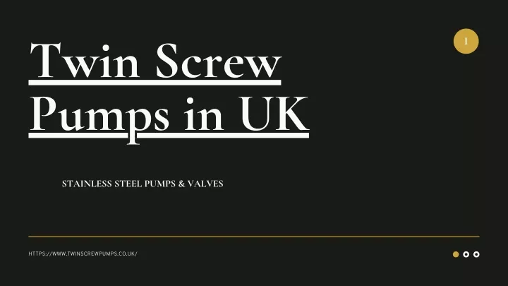 twin screw pumps in uk