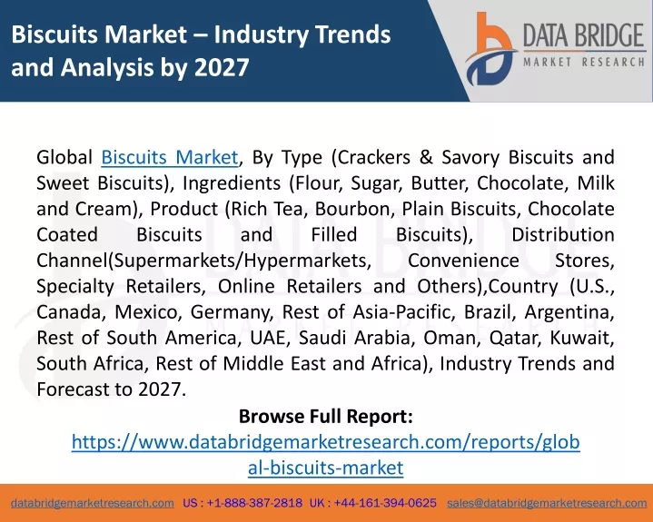 biscuits market industry trends and analysis