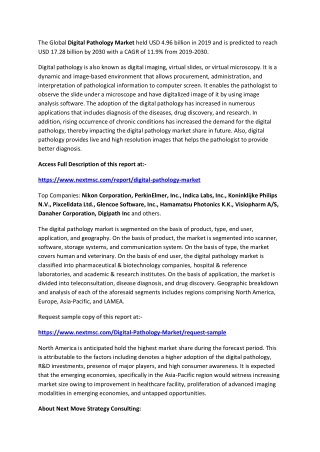 the global digital pathology market held