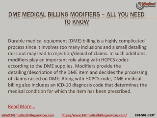 dme medical billing modifiers all you need to know