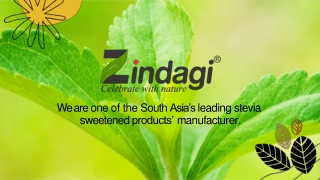 Zindagi stevia-  Taste india's favourite stevia sweetener