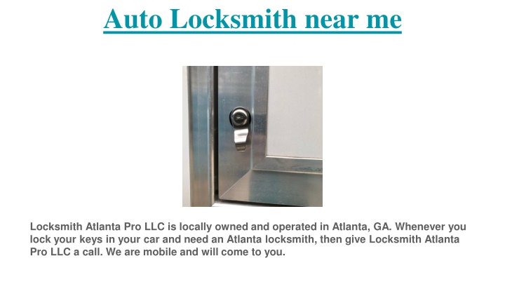 auto locksmith near me