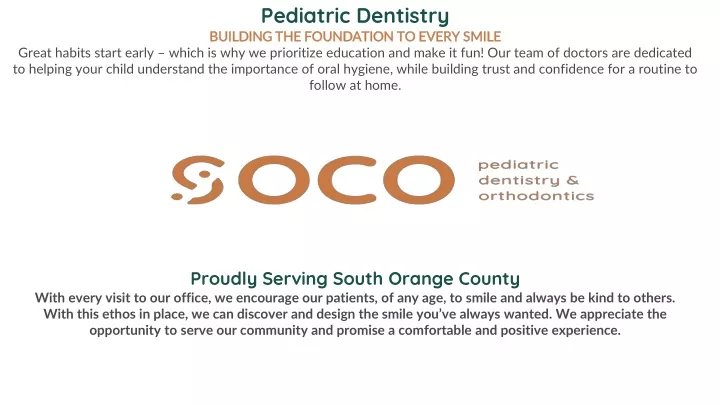 pediatric dentistry building the foundation
