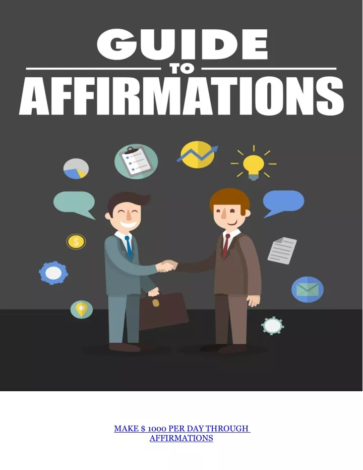 make 1000 per day through affirmations