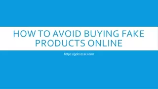 how to avoid buying fake products online