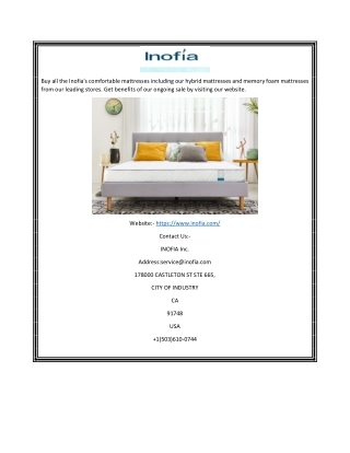 buy all the inofia s comfortable mattresses