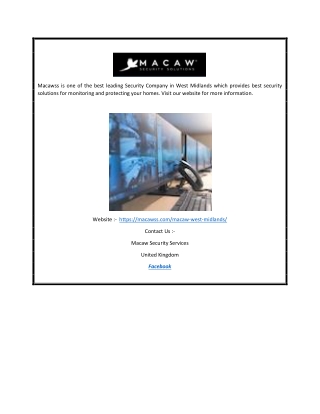 macawss is one of the best leading security