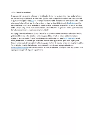 tutku erkek atlet modelleri