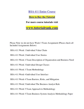 BSA 411  Education Organization- tutorialrank.com