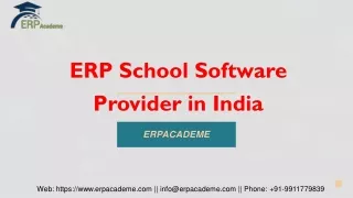 ERP School Software Provider in India