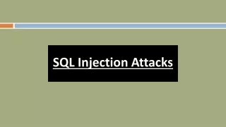 sql injection attacks