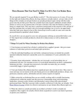 three reasons that you need to make