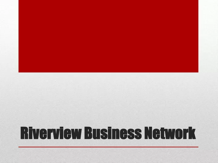 riverview business network