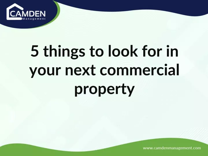5 things to look for in your next commercial