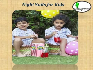 Night Suits for Kids