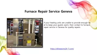 Furnace Repair Service Geneva