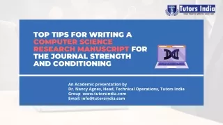 top tips for writing a computer science research