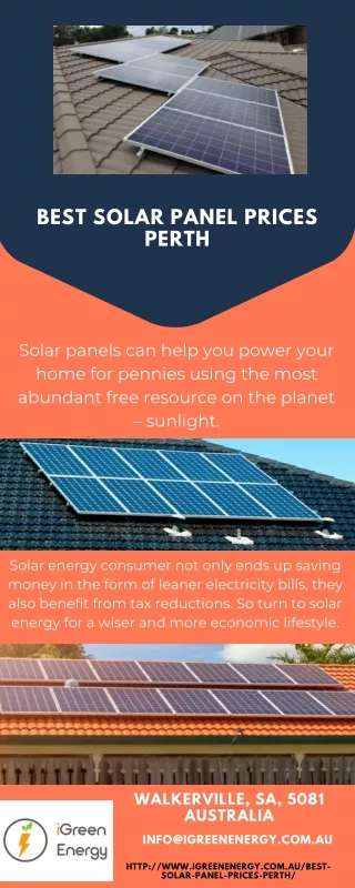 Best Solar Panel Prices Perth