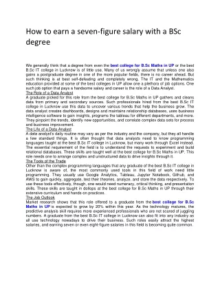 how to earn a seven figure salary with