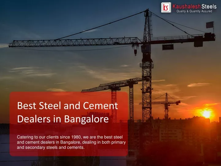 best steel and cement dealers in bangalore