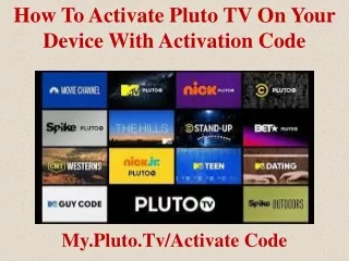 how to activate pluto tv on your device with