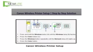 canon wireless printer setup step by step solution