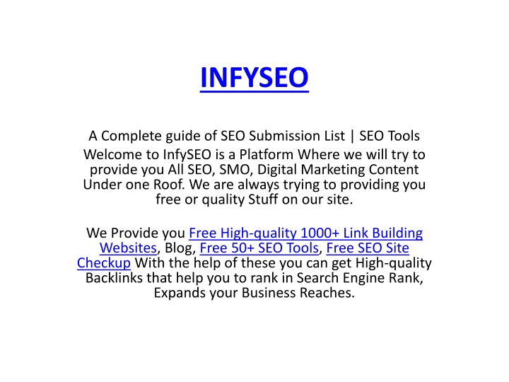 infyseo