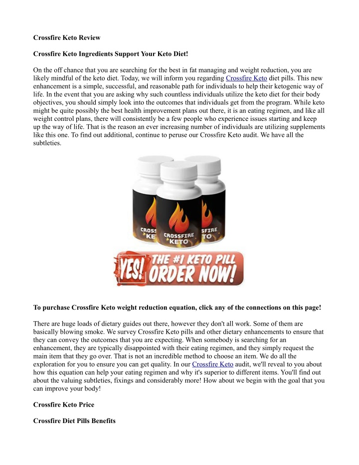 crossfire keto review