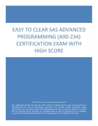 easy to clear sas advanced programming