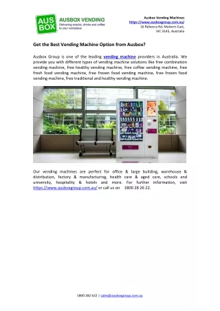 ausbox vending machines https www ausboxgroup