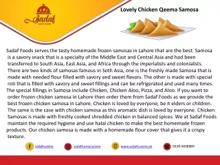 Order Frozen Samosa in Lahore - Fresh Samosas with Delivery