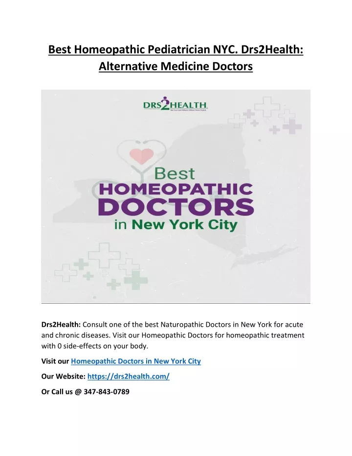 best homeopathic pediatrician nyc drs2health
