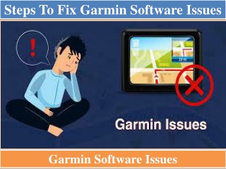 steps to fix garmin software issues