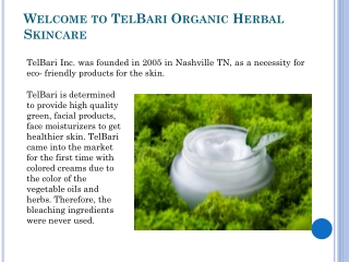 TelBari Organic Herbal Skincare