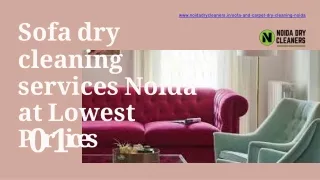 Sofa dry cleaning services Noida at Lowest Prices